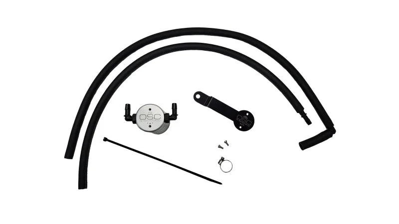 J&L 20-25 Hyundai Palisade / Kia Telluride 3.8L Oil Separator 3.0 Passenger Side - Clear Anodize - Main Product View