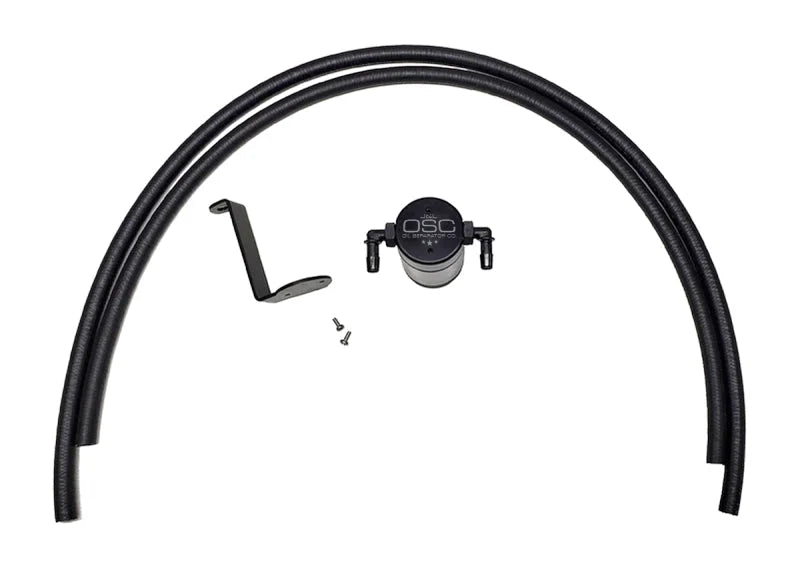 J&L 2005-2019 Nissan Frontier 4L Oil Separator 3.0 - Black Anodized - Main Product View