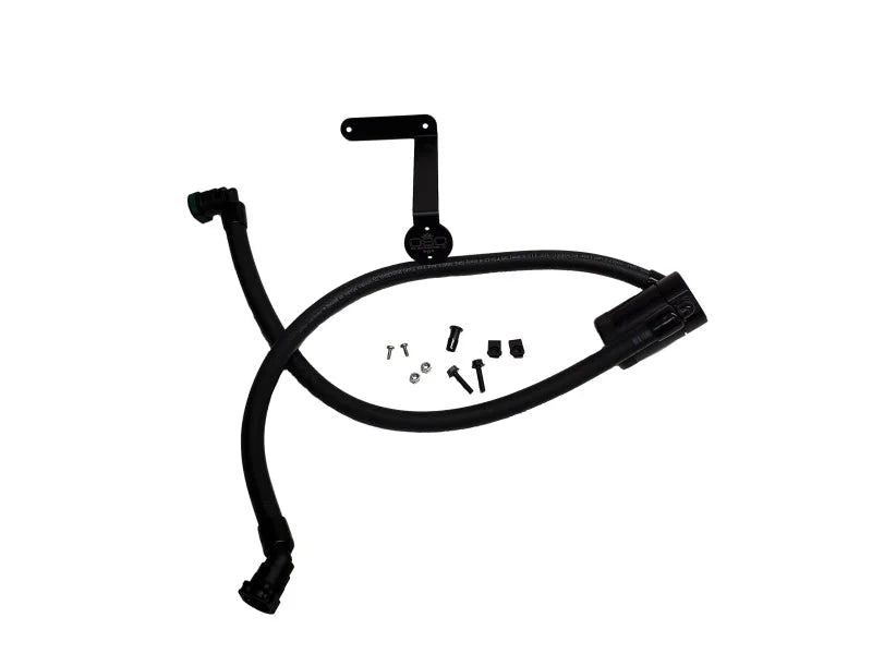 J&L 2011-2025 Ford F-150 2.7L/3.5L/5.0L Passenger Side Oil Separator 3.0 - Black Anodized - Main Product View