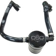 Load image into Gallery viewer, J&amp;L 2018-2023 Ford Mustang GT Passenger Side Oil Separator 3.0 - Black Anodized - Main Product View