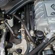 Load image into Gallery viewer, J&amp;L 2020-2022 Ford Mustang GT500 Passenger Side Oil Separator 3.0 - Clear Anodized - Side View