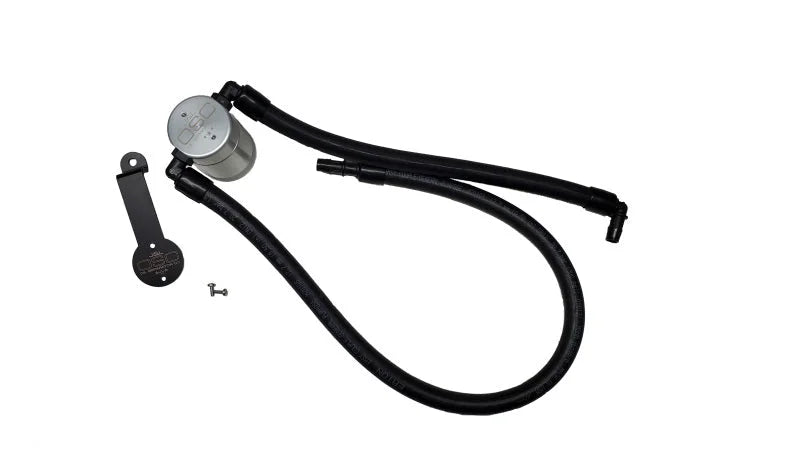 J&L 2021-2024 Jeep Wrangler 392 Oil Separator 3.0 Passenger Side - Clear Anodized - Main Product View