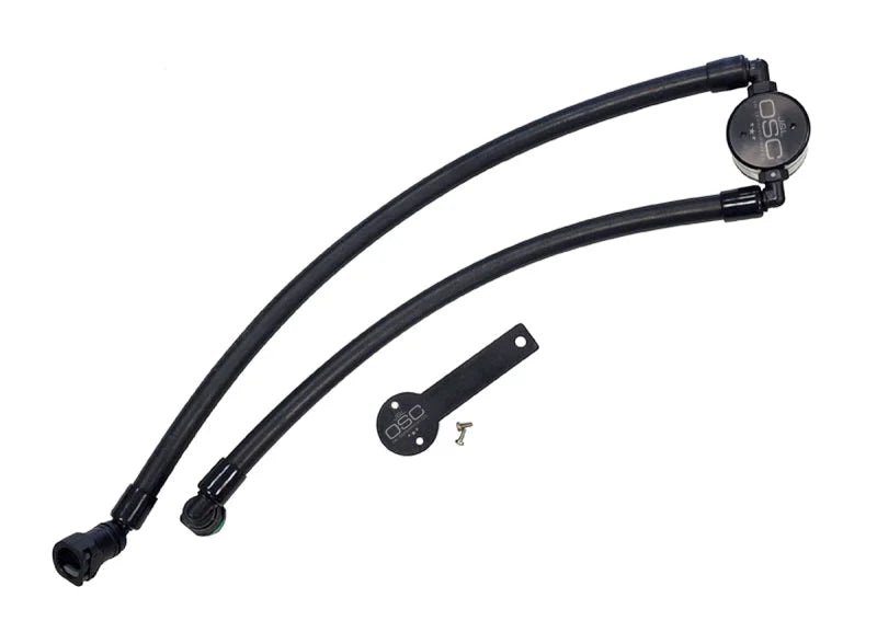 J&L 2021-2024 Ram TRX 6.2L Supercharged Passenger Side Oil Separator 3.0 - Black Anodized - Main Product View