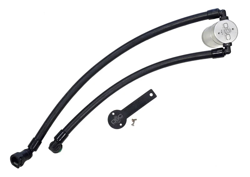 J&L 2021-2024 Ram TRX 6.2L Supercharged Passenger Side Oil Separator 3.0 - Clear Anodized - Main Product View