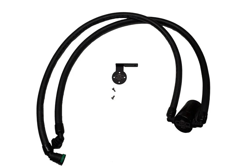 J&L 2021-2025 Ford F-150 3.5L Passenger Side Oil Separator 3.0 - Black Anodized - Main Product View