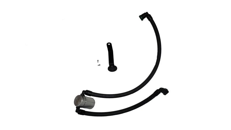 J&L 2024-2025 Ford Mustang 5.0L Oil Separator 3.0 PCV Side - Clear Anodized - Main Product View