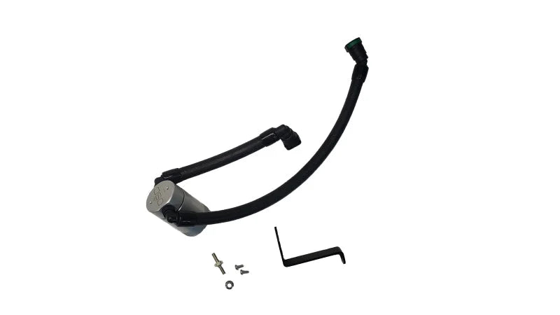 J&L 2024-2025 Ford Mustang GT w/ Whipple Supercharger Oil Separator 3.0 PCV Side - Clear Anodize