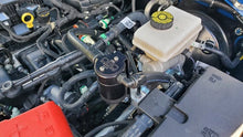 Load image into Gallery viewer, J&amp;L 21-21.5 Ford Bronco 2.3L Ecoboost Passenger Side 3.0 Oil Separator - Black Anodized - Side View
