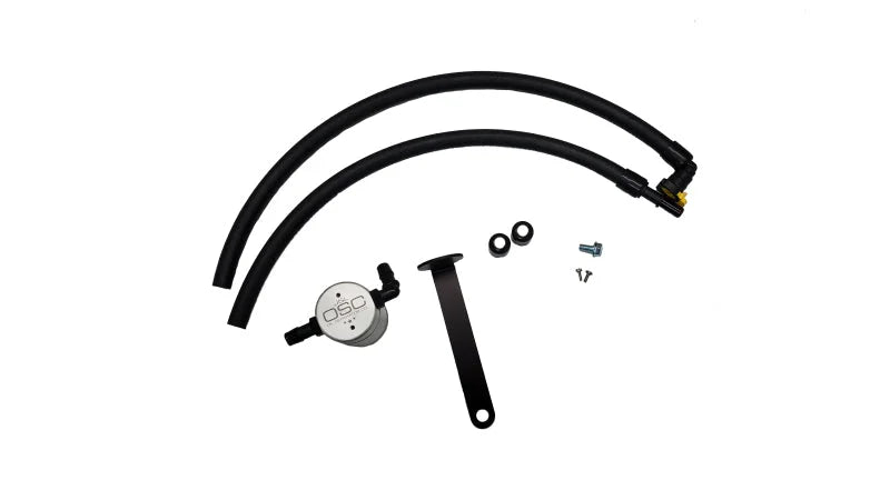 J&L 21-21.5 Ford Bronco 2.3L Ecoboost Passenger Side 3.0 Oil Separator - Clear Anodized - Main Product View