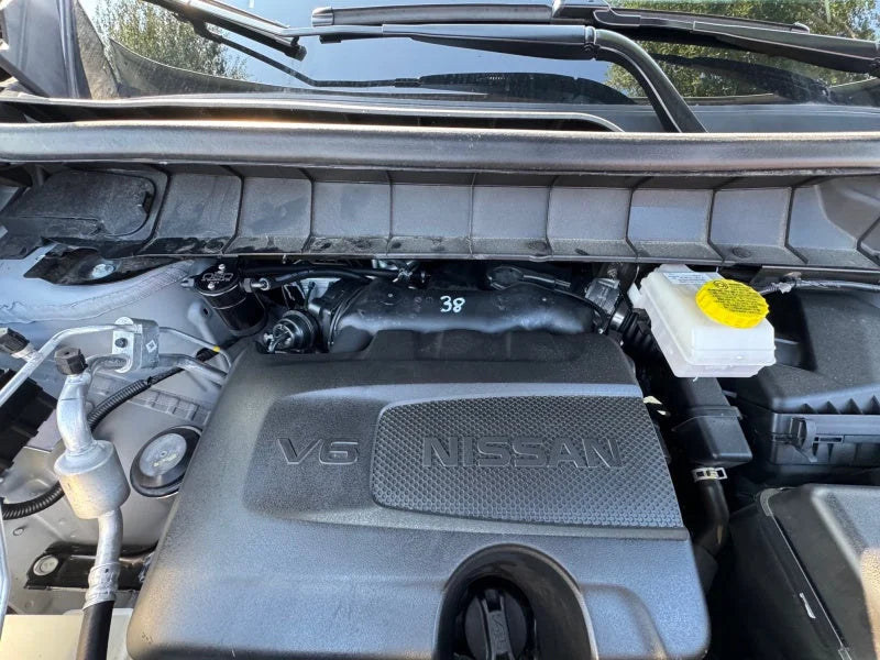 J&L 22-25 Nissan Pathfinder / 22-24 Infiniti QX60 3.5L PCV Side Oil Separator 3.0 - Blk Anodized - Side View