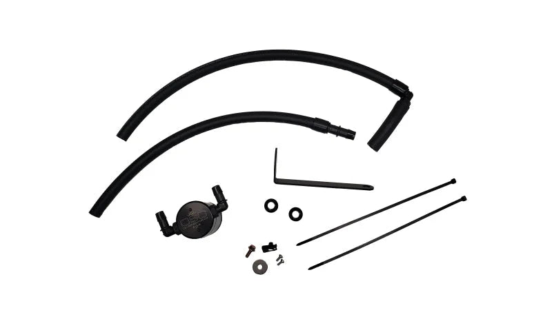 J&L 22-25 Subaru BRZ/GR86 2.4L Passenger Side Oil Separator 3.0 - Black Anodized - Main Product View