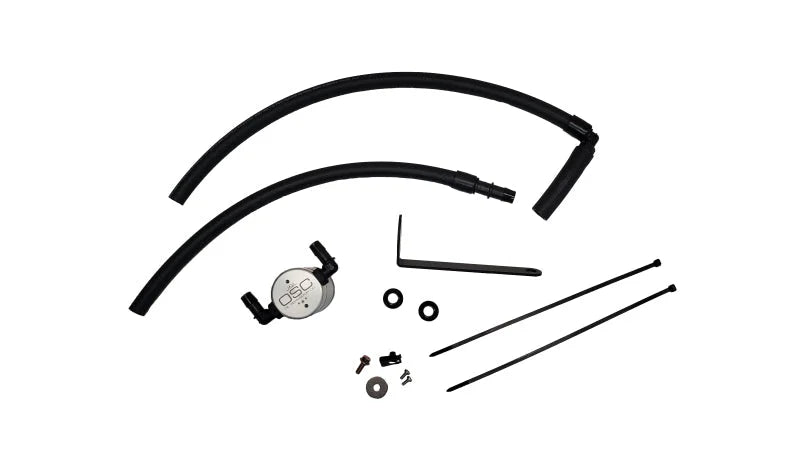 J&L 22-25 Subaru BRZ/GR86 2.4L Passenger Side Oil Separator 3.0 - Clear Anodized - Main Product View