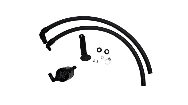 J&L 22-25 Toyota Tundra, 23-25 Sequoia 3.5L Turbo Oil Separator 3.0 Driver Side - Black Anodized - Main Product View