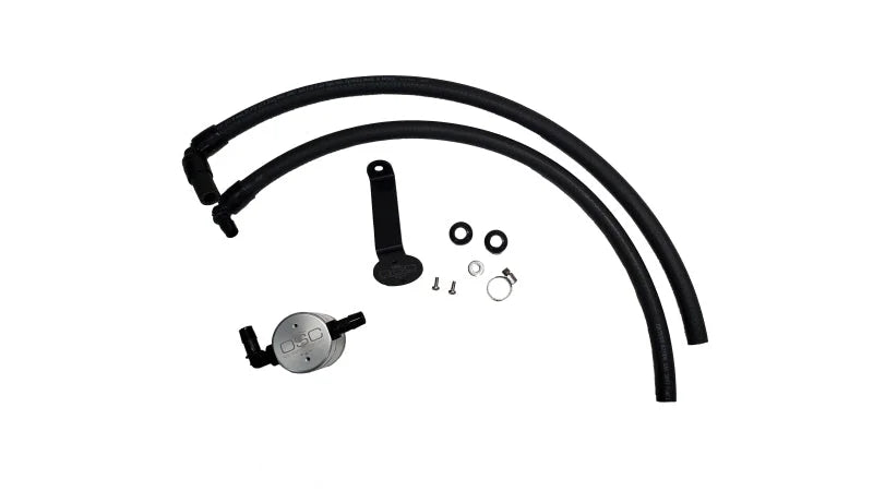 J&L 22-25 Toyota Tundra, 23-25 Sequoia 3.5L Turbo Oil Separator 3.0 Driver Side - Clear Anodized - Main Product View