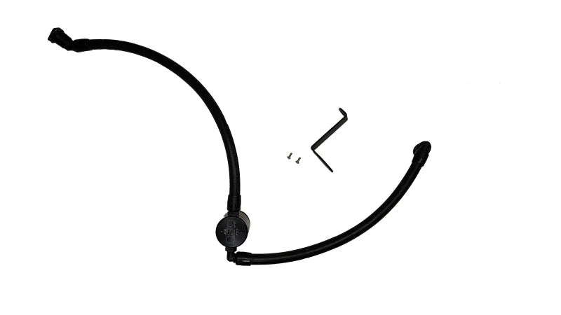 J&L 23-25 Ford Ecoboost 2.0 Oil Separator PCV Side - Black Anodized - Main Product View