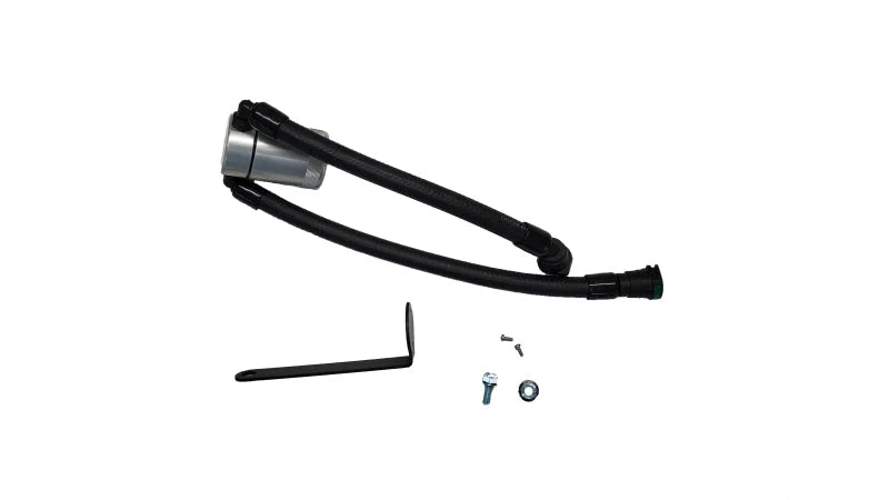 J&L 23-25 Ford F-150 Raptor R Oil Separator 3.0 Passenger Side - Clear Anodized - Main Product View
