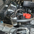 Load image into Gallery viewer, J&amp;L 23-25 Ford F-250/F-350 6.8L;7.3L Oil Separator 3.0 Passenger Side - Clear Anodized - Side View