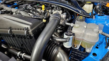 Load image into Gallery viewer, J&amp;L 24-26 Ford Mustang EcoBoost Driver Side Oil Separator 3.0 - Clear Anodized - Side View