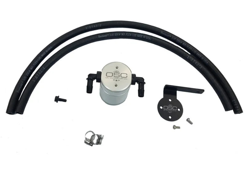 J&L 95-04 Toyota Tacoma/4Runner 3.4L Driver Side Oil Separator 3.0 - Clear Anodized - Main Product View