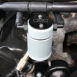 Load image into Gallery viewer, J&amp;L 99-04 Ford Mustang GT Passenger Side Oil Separator 3.0 - Clear Anodized - Main Product View