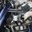 Load image into Gallery viewer, J&amp;L 99-04 Ford Mustang GT Passenger Side Oil Separator 3.0 - Clear Anodized - Side View
