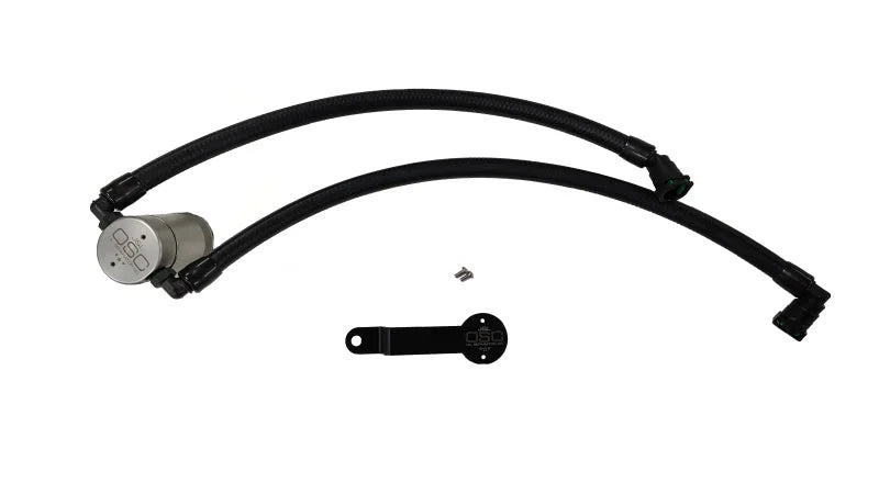 J&L Oil Separator 3.0 PCV Side - Clear Anodized fits 2019-2025 Ram 1500 - Main Product View