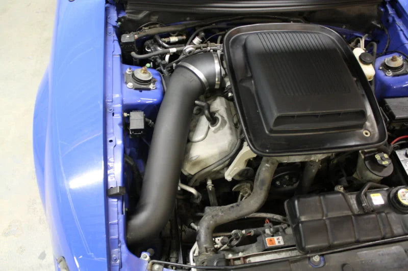 JLT 03-04 Ford Mustang Mach 1 Black Textured Cold Air Intake Kit w/Red Filter - Main Product View