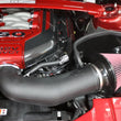 Load image into Gallery viewer, JLT 11-14 Ford Mustang GT Series 2 Black Textured Cold Air Intake Kit w/Red Filter - Tune Req - Side View