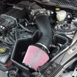 Load image into Gallery viewer, JLT 15-17 Ford Mustang GT (w/Roush/VMP Supercharger) Blk Tex CAI Kit w/Red Filter - Tune Req - Main Product View