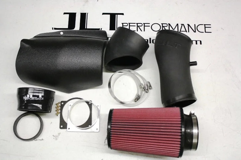 JLT 99-01 Ford Mustang SVT Cobra Black Textured Ram Air Intake Kit w/Red Filter - Main Product View
