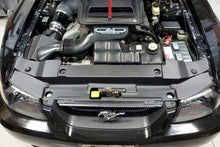 Load image into Gallery viewer, JLT 99-04 Ford Mustang Black Textured Radiator Support Cover - Side View
