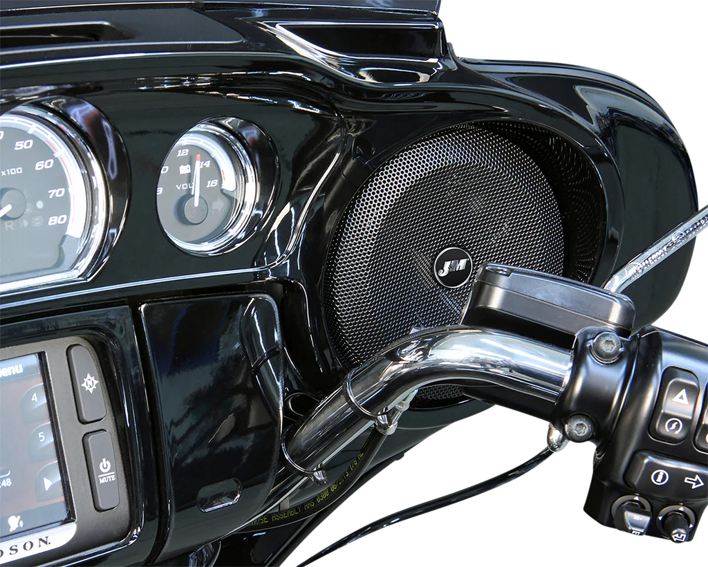 J&M Speaker Kit - Fairing - '14-'23 FLH HCRK-6582TW-XRP - Side View