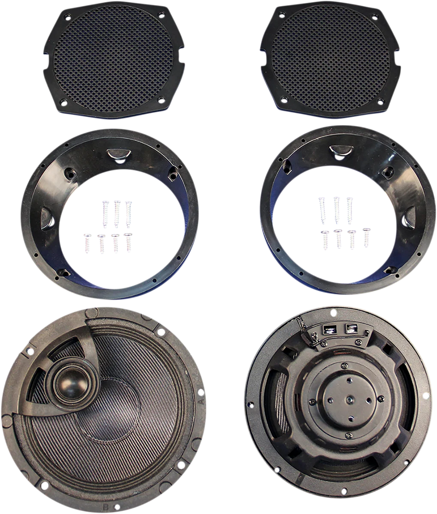 J&M Speaker Kit - Fairing - '98-'13 FLH HC13-6582TW-XRP - Main Product View