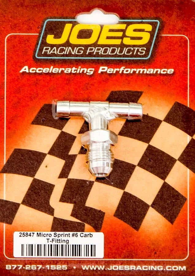 JOES Racing Products Carb Fitting -6an Fuel Line Mini Sprint 25847