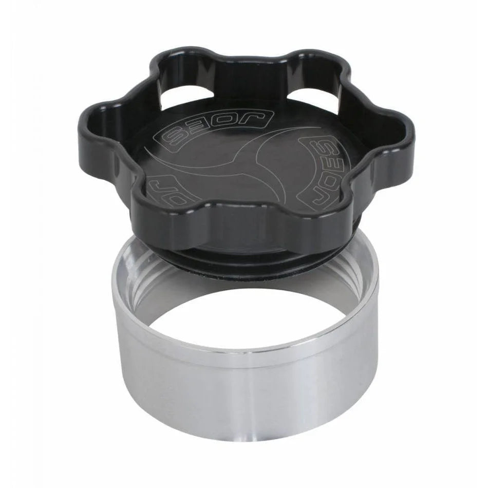 JOES Racing Products Filler Cap with Weld-In Bung Alum  2in ID Black 37402