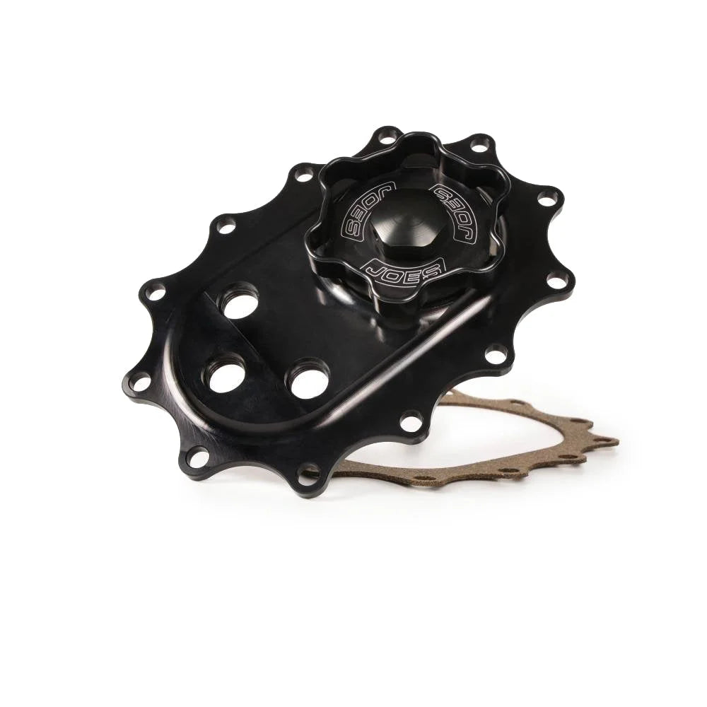 JOES Racing Products Fuel Filler Top Plate W/ Vent And 6an Ports 13274