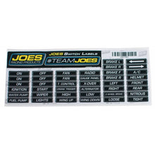Load image into Gallery viewer, JOES Racing Products JOES Switch Panel Labels 17501