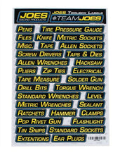 Load image into Gallery viewer, JOES Racing Products Labels Toolbox 17500