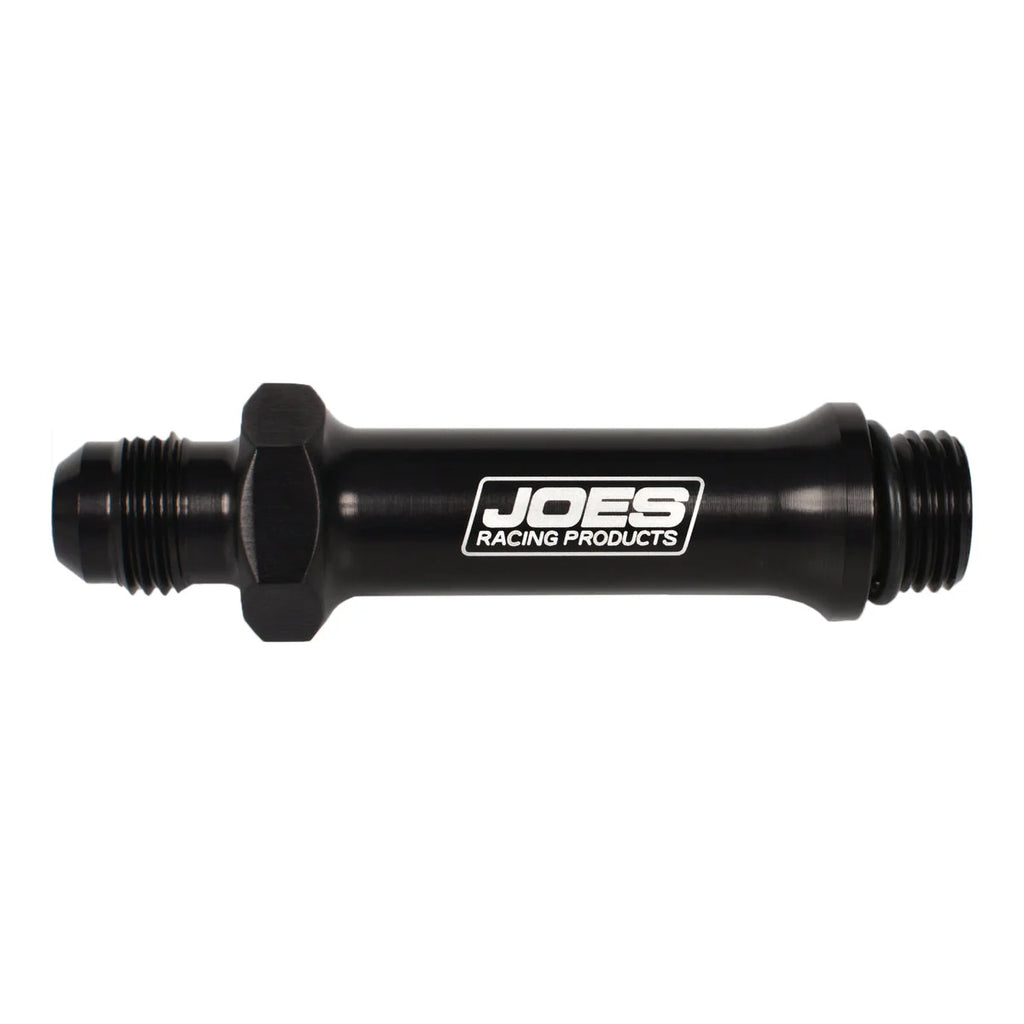 JOES Racing Products Port Fitting -6an Extended Black 42050-B