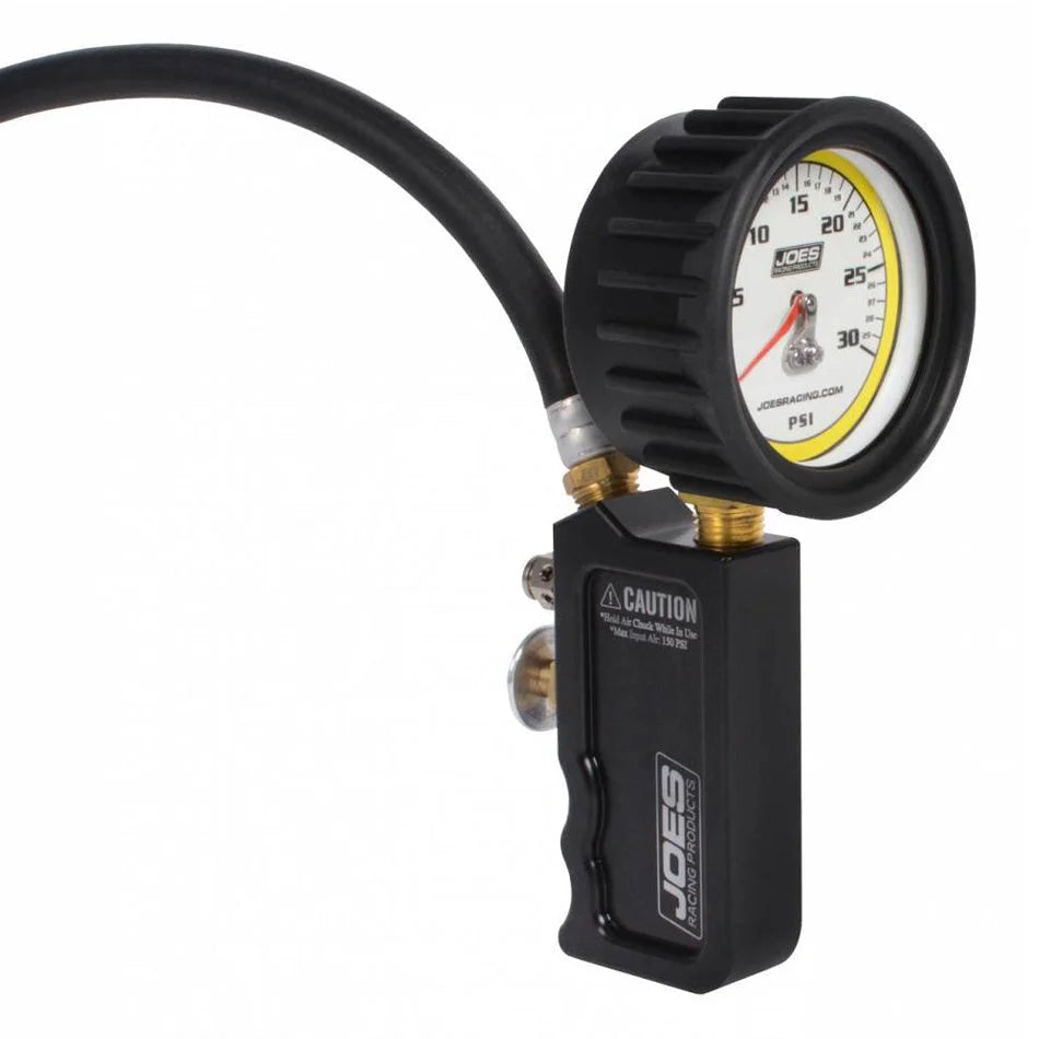 JOES Racing Products Tire Inflator 0-30psi Analog Billet Quick Fill 32490