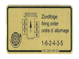 JP Group A/S Firing Order Decal 1601500506