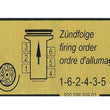 Load image into Gallery viewer, JP Group A/S Firing Order Decal 1601500606