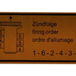 Load image into Gallery viewer, JP Group A/S Firing Order Decal 1601500806