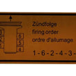 Load image into Gallery viewer, JP Group A/S Firing Order Decal 1601500806