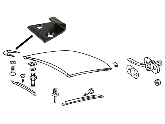 JP Group A/S Roof Lock Catch 1688000600