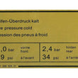 Load image into Gallery viewer, JP Group A/S Tire Pressure Decal 1601500706