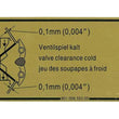 Load image into Gallery viewer, JP Group A/S Valve Adjustment Decal 1601500106