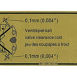 Load image into Gallery viewer, JP Group A/S Valve Adjustment Decal 1601500106