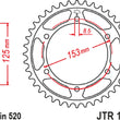 Load image into Gallery viewer, JT Sprockets Rear Sprocket - 42 Tooth - Honda JTR1301.42 - Main Product View