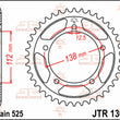 Load image into Gallery viewer, JT Sprockets Rear Sprocket - 44 Tooth - Honda JTR1304.44 - Side View